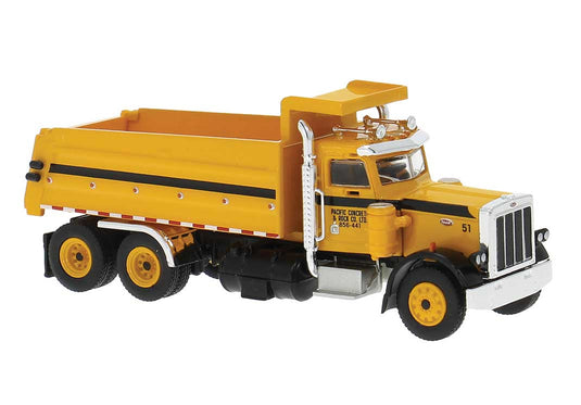 Brekina HO Camion à benne Peterbilt 359 Pacific Concrete and Rock