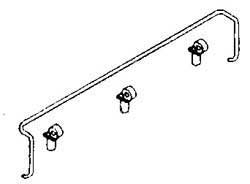 Cal Scale HO – Barre de levage d'attelage et chandelles (Coupler Lift Bar & Stanchions) – ensemble (190-476)