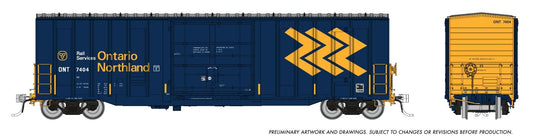 Rapido Trains HO – Trenton Works 5277 cu.ft. Boxcar – Ontario Northland