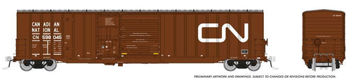 Rapido Trains HO Scale Trenton Works 6348 Boxcar : Canadian National - As Delivered