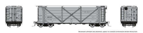 Rapido Trains HO scale ACF Helium Car - MHAX - Late (Gray/Silver)