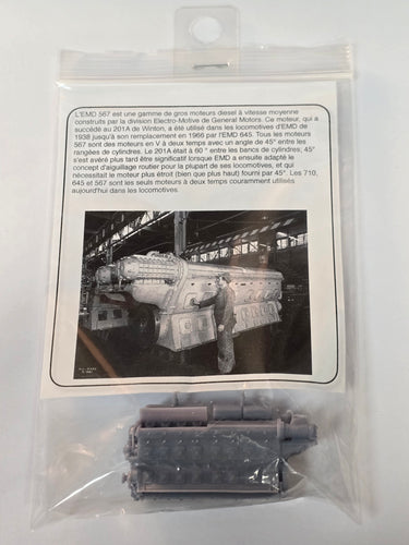 Custom B.T. HO Moteur EMD 567 V16