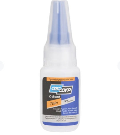 CEC Corp C-Bond Thin | Low Viscosity Cyanoacrylate Glue 30g/1oz