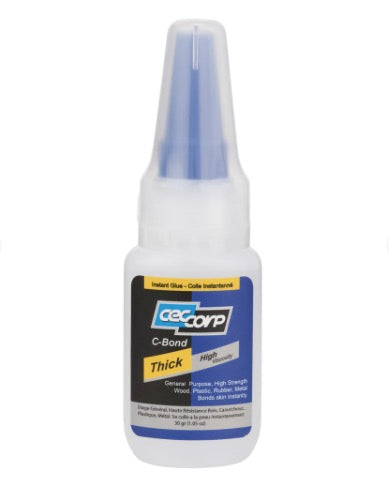 CEC Corp C-Bond Thick | High Viscosity Cyanoacrylate Glue 30g/1oz