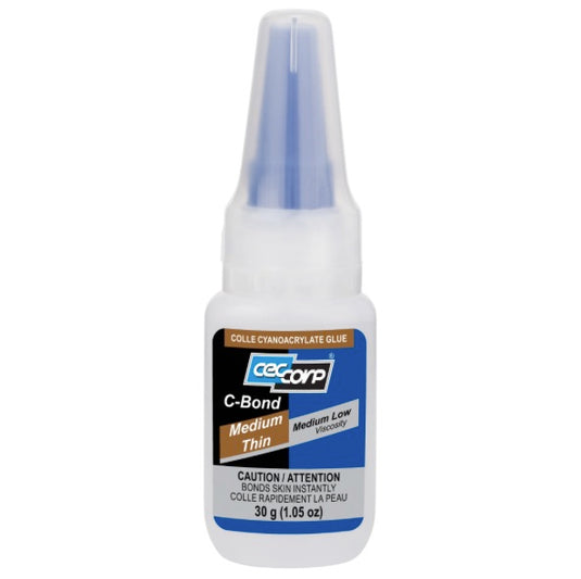 CEC Corp C-Bond Medium Thin | Medium Low Viscosity Cyanoacrylate Glue 30g/1oz