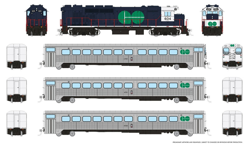 Load image into Gallery viewer, Rapido Trains HO GO Transit Set (DC/DCC/Sound): Blue Set
