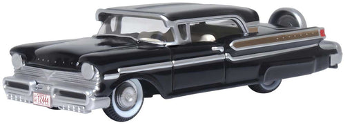 Oxford Diecast HO 1958 Chevrolet Impala Sport Coupe - Metallic Cay Coral. Snowcrest White