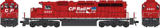 Bowser Executive HO GMD SD40 - w/DCC & Sound - CP Rail (Dual Flag)