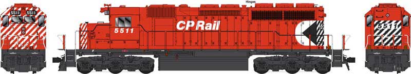 Chargez l&#39;image dans la visionneuse de la galerie, Bowser Executive HO GMD SD40 - w/DCC &amp; Sound - CP Rail (5&quot; Stripes Small Multimark Experimental)
