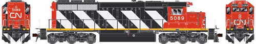 Bowser Executive HO GMD SD40 - w/DCC & Sound - Canadian National (Zebra Stripes)
