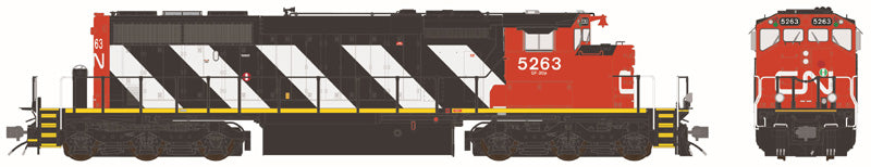 Load image into Gallery viewer, Bowser Executive HO GMD SD40-2W - w/DCC &amp; Sound - Canadian National - Sargeant Stripe 2010s+
