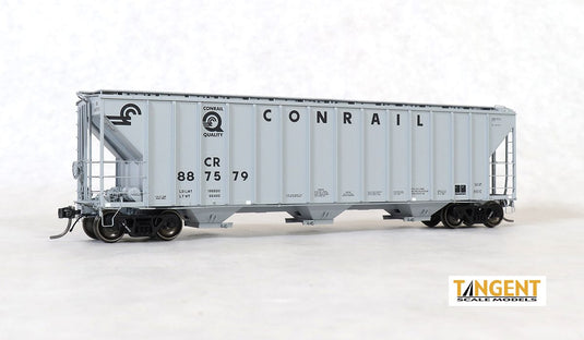 Tangent Scale Models HO Conrail (CR) H51C “Quality Gray Repaint 1992” PC Samuel Rea Shops 4600 Covered Hopper