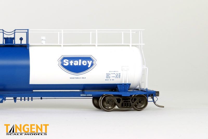 Chargez l'image dans la visionneuse de la galerie, Tangent Scale Models HO Wagon-citerne NACC 1963-Design 20,500 Gallon Non-isolé - Staley - AESX
