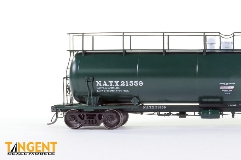 Chargez l'image dans la visionneuse de la galerie, Tangent Scale Models HO Wagon-citerne NACC 1963-Design 20,500 Gallon Non-isolé - NATX - Anderson Clayton Foods
