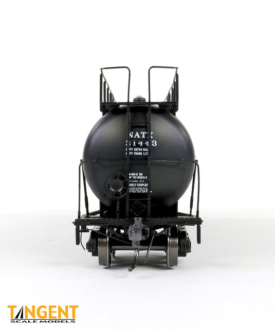 Tangent Scale Models HO Wagon-citerne NACC 1963-Design 20,500 Gallon Non-isolé - NATX - Location 1990+