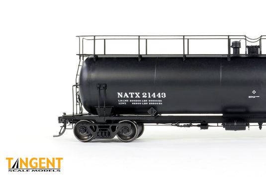 Tangent Scale Models HO Wagon-citerne NACC 1963-Design 20,500 Gallon Non-isolé - NATX - Location 1990+