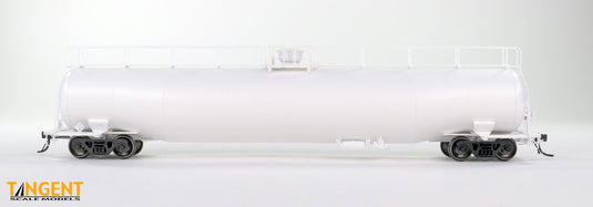 Tangent Scale Models HO Wagon-citerne NACC 1963-Design 30,000 Gallon double paroi GPL/AA - Non décoré - Blanc