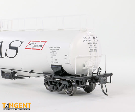 Tangent Scale Models HO Wagon-citerne NACC 1963-Design 30,000 Gallon double paroi GPL/AA - NATX - Pacific 66 Calgary 1964