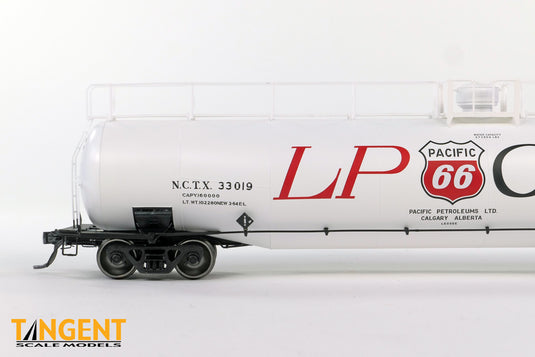 Tangent Scale Models HO Wagon-citerne NACC 1963-Design 30,000 Gallon double paroi GPL/AA - NATX - Pacific 66 Calgary 1964