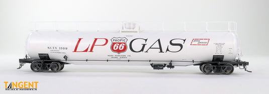 Tangent Scale Models HO Wagon-citerne NACC 1963-Design 30,000 Gallon double paroi GPL/AA - NATX - Pacific 66 Calgary 1964