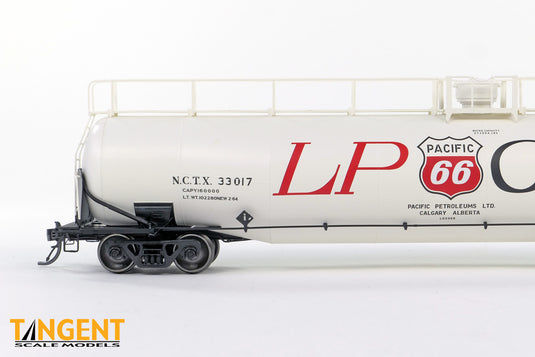 Tangent Scale Models HO Wagon-citerne NACC 1963-Design 30,000 Gallon double paroi GPL/AA - NATX - Pacific 66 Calgary 1979+