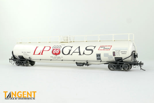 Tangent Scale Models HO Wagon-citerne NACC 1963-Design 30,000 Gallon double paroi GPL/AA - NATX - Pacific 66 Calgary 1979+