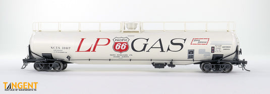 Tangent Scale Models HO Wagon-citerne NACC 1963-Design 30,000 Gallon double paroi GPL/AA - NATX - Pacific 66 Calgary 1979+