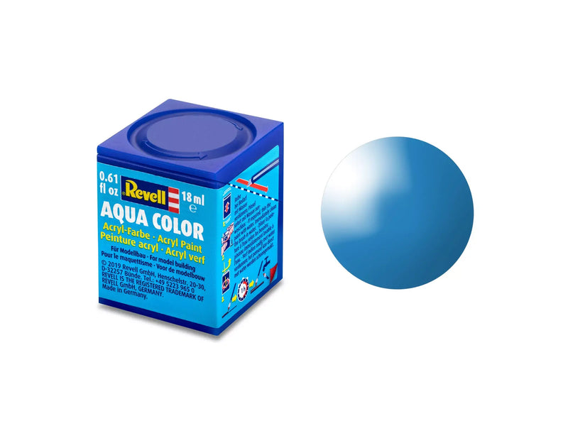 Chargez l'image dans la visionneuse de la galerie, Revell Aqua Color Acrylic Paint 18ml - Gloss "Light Blue"
