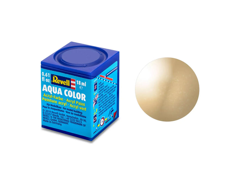 Chargez l'image dans la visionneuse de la galerie, Revell Aqua Color Acrylic Paint 18ml - Metallic "Gold"
