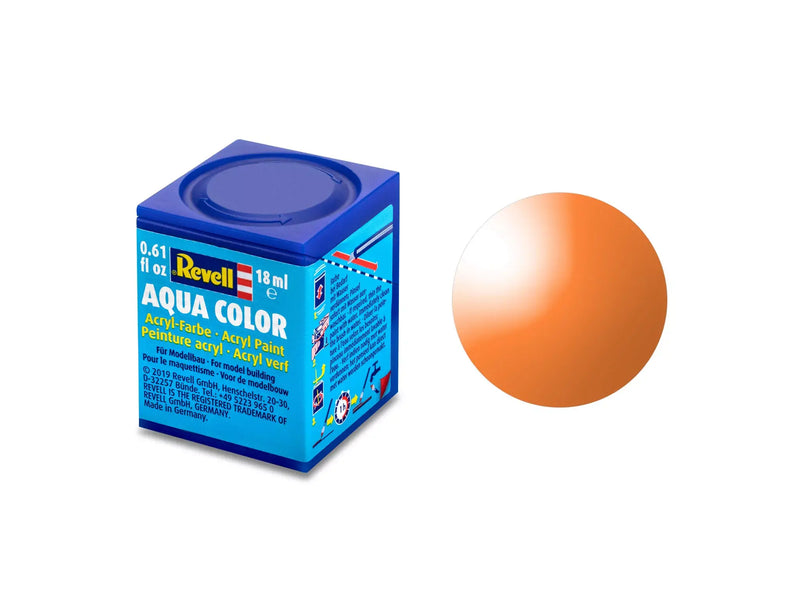 Chargez l'image dans la visionneuse de la galerie, Revell Aqua Color Acrylic Paint 18ml - "Orange Clear"
