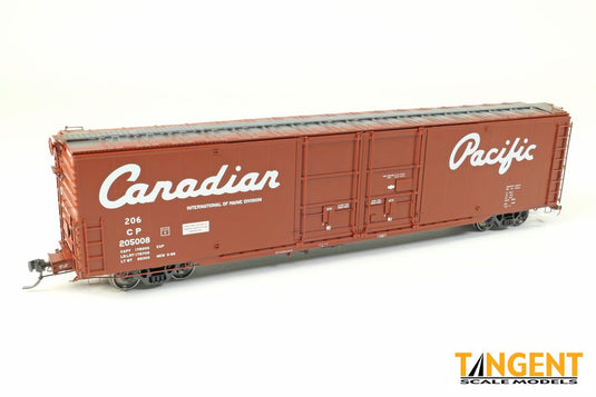 Tangent Scale Models HO Canadian Pacific (CP) “Delivery Red 3-1966” Greenville 6,000CuFt 60′ Double Door Box Car