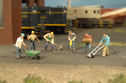 Bachmann HO SceneScapes Construction Workers pkg(6)