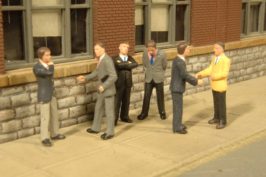 Bachmann HO SceneScapes Businessmen pkg(6)