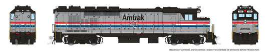 Rapido Trains HO Scale GMD GP40TC (DC/DCC/Sound): Amtrak Phase 3