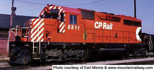 Bowser Executive HO GMD SD40 - w/DCC & Sound - CP Rail (5" Stripes Small Multimark Experimental)