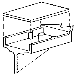 Custom Finishing HO Russell Snow Plow Front Coupler Pocket