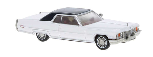 Brekina HO 1972 Cadillac Coupe de Ville - White, Black