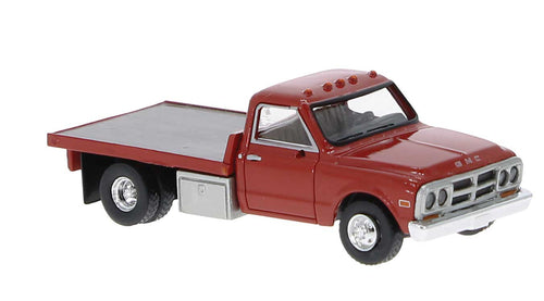 Brekina HO 1981 GMC Sierra Grande Flatbed Truck - Red