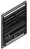 Details West HO 8' Doors - With Guides & Tack Boards pkg(2)