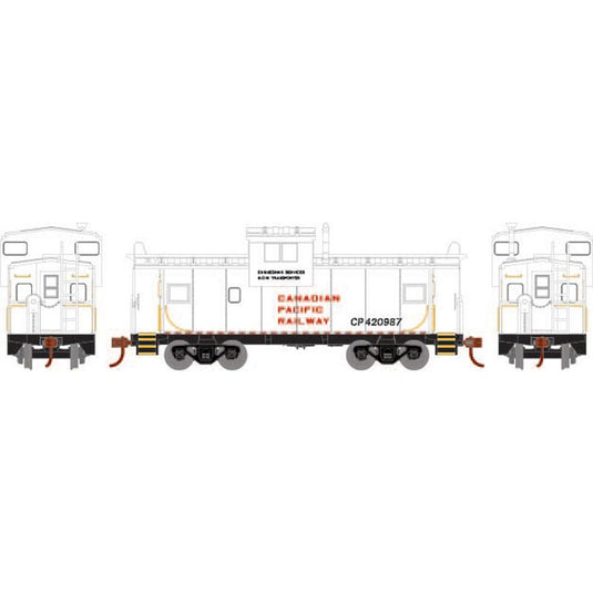 Athearn Roundhouse HO Wide Vision Caboose. CPR/MOW : #420987