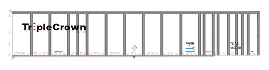 Bowser HO – Remorque RoadRailer Platewall, logo moyen – Triple Crown Services NS/Conrail