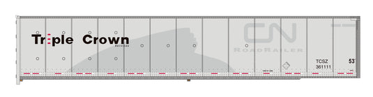 Bowser HO Scale RoadRailer DuraPlate Trailer, ex-Canadian National – Triple Crown Services
