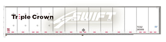 Bowser HO – Remorque RoadRailer DuraPlate, ex-Swift – Triple Crown Services