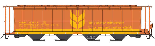 Intermountain HO Cylindrical Hoppers w/Trough Hatch - Canadian Wheat Board/CNWX