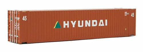 Walthers SceneMaster HO 45' CIMC Container - Assembled - Hyundai (orange, white)