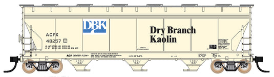 Intermountain HO ACF 4650 Cubic Foot 3-Bay Hoppers - ACFX / Dry Branch Kaolin