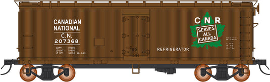 Intermountain HO FGE Wood Refrigerator Cars - Canadian National