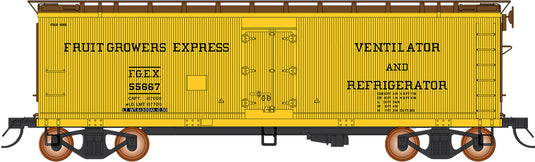 Intermountain HO FGE Wood Refrigerator Cars - Fruit Growers Express / FGEX