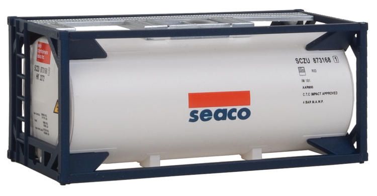 Load image into Gallery viewer, Walthers SceneMaster HO conteneur-citerne 20 pi – SEACO (949-8101)
