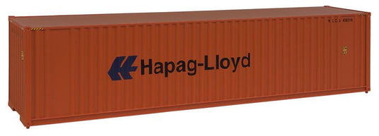 Walthers SceneMaster HO conteneur 40 pi grand volume à parois ondulées (toit plat) – Hapag-Lloyd (949-8204)